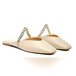 London Rag Chain Bling Mule, size 9